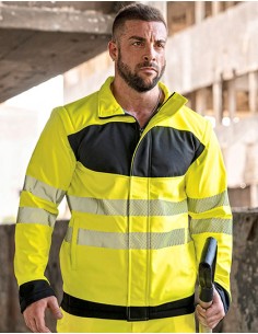 K-EOSSJ-EOS Hi-Vis Workwear Softshell Jacket With Printing Area