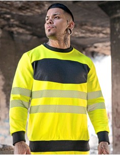 K-EOSSW-EOS Hi-Vis Workwear Sweatshirt With Printing Area