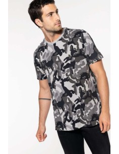 K-KA3030-MEN'S SHORT-SLEEVED CAMO T-SHIRT