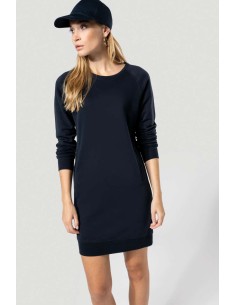 K-KA493-ORGANIC FLEECE LOUNGE DRESS