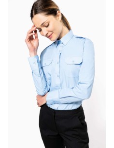 K-KA506-LADIES’ LONG-SLEEVED PILOT SHIRT