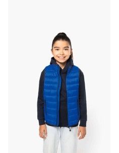 K-KA6115-KIDS' LIGHTWEIGHT SLEEVELESS PADDED JACKET