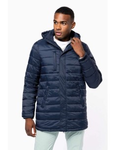 K-KA6128-MEN'S LIGHTWEIGHT HOODED PADDED PARKA