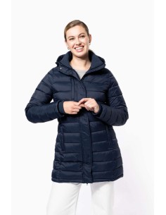 K-KA6129-LADIES' LIGHTWEIGHT HOODED PADDED PARKA