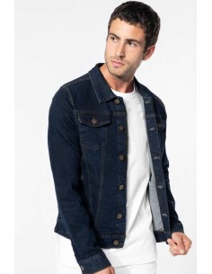 K-KA6136-MEN'S UNLINED DENIM JACKET
