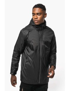 K-KA6153-UNISEX HOODED JACKET WITH MICRO-POLARFLEECE LINING