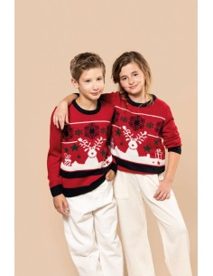 K-KA9012-KIDS’ CREW NECK CHRISTMAS JUMPER