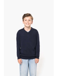 K-KA9109-KIDS' V-NECK JUMPER