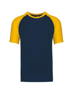 K-KB330-BASEBALL - SHORT-SLEEVED TWO-TONE T-SHIRT