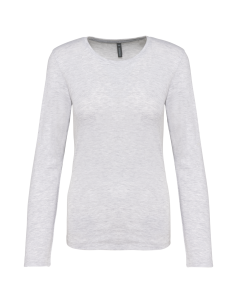 K-KB383-LADIES' LONG-SLEEVED CREW NECK T-SHIRT