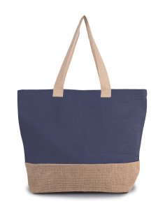 K-KI0258-RUSTIC JUCO HOLD-ALL SHOPPER BAG