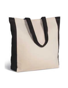 K-KI0275-TWO-TONE TOTE BAG
