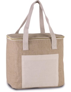 K-KI0353-JUTE COOL BAG - MEDIUM SIZE