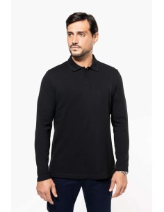 K-PK202-MEN'S LONG-SLEEVED SUPIMA® POLO SHIRT