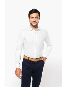 K-PK502-MEN'S PINPOINT OXFORD LONG-SLEEVED SHIRT