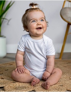 L-ROM540-Short Sleeve Baby Bodysuit Polyester