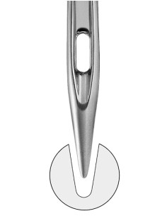 M-021065HR-Needles 65 With Half Round Needle Point (100 pcs)