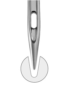 M-021075HR-Needles 75 With Half Round Needle Point (100 pcs)