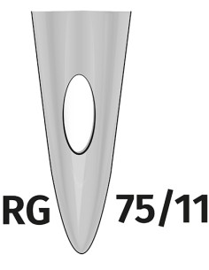M-024075RG-Needles 75 With Semicircular Point For PR Machines (50 pieces)