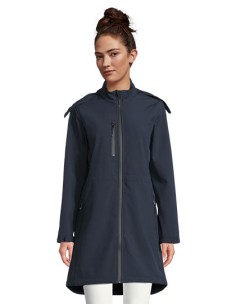 N-03794-Womens Long Softshell Coat Achille