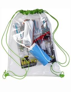 P-0927-Transparent PVC Drawstring Backpack