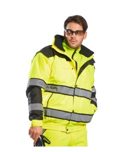 P-C466-Veste d’aviateur classique de haute visibilité (C466) EN471 CLASSE 3:2. EN343 Classe 3:1.