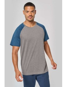 P-PA4010-ADULT TRIBLEND TWO-TONE SPORTS SHORT-SLEEVED T-SHIRT