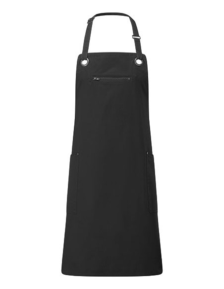 P-PR121-'Barley' Contrast Stitch Sustainable Bib Apron