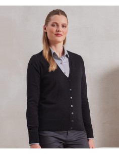 P-PR402-Cardigan "Essential" en acrylique pour femme