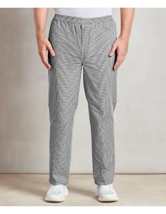 P-PR552-Pantalon de cuisinier taille élastique