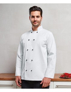 P-PR661-Veste de cuisinier à manches longues Cuisine