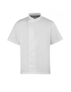 P-PR668-‘CULINARY’ CHEF’S SHORT SLEEVE PULL ON TUNIC