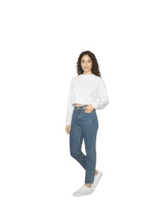A-AARSAF3451-WOMEN'S FLEX FLEECE CROP PULLOVER