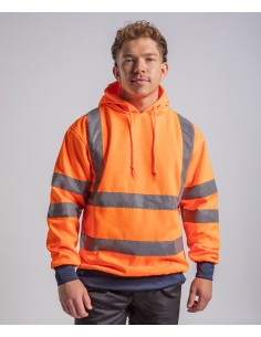 P-RX740-Sweat-shirt à capuche à visibilité renforcée