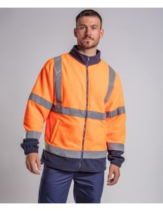 P-RX750-Polaire zippé à visibilité renforcée