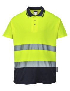 P-S174-Polo bicolore en coton Comfort (S174)