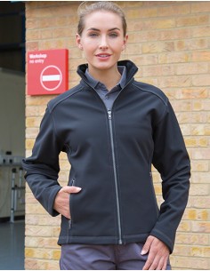 R-R455F-Womens Treble Stitch Softshell Jacket