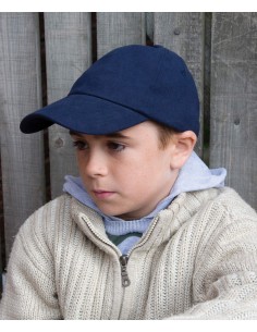 R-RC24J-Casquette junior en coton brossé robuste de profil bas