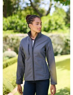 R-RETRA613-WOMEN'S ABLAZE 3 LAYER PRINTABLE SOFTSHELL JACKET