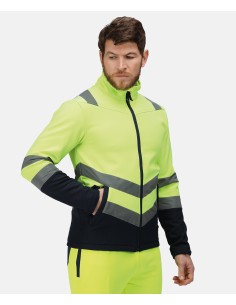 R-RG456-Pro hi-vis softshell jacket