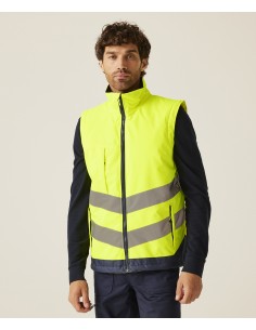 R-TRA840-Bodywarmer pro haute visibilité