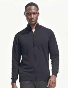 S-00548-Mens Zipped Knitted Cardigan Gordon