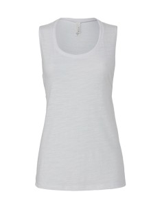 B-8803-T-shirt muscle à encolure profonde flowy femme