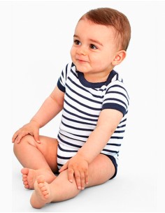 S-01401-Baby Striped Bodysuit Miles