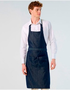 S-02104-Denim Bib Apron Grant With Pocket