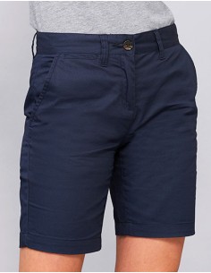 S-02762-Womens Chino Bermuda Shorts Jasper