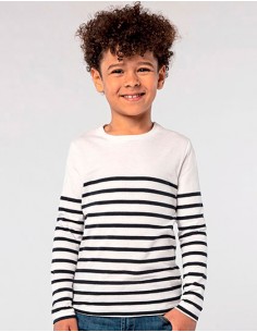 S-03101-Kids Long Sleeve Striped T-Shirt Matelot