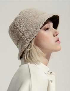 S-03998-Reversible Sherpa And Velvet Bucket Hat