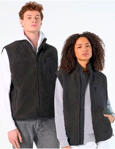 S-04041-Unisex Sherpa Bodywarmer Fury