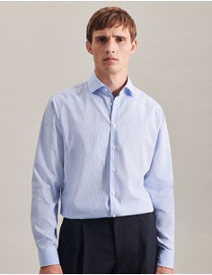 S-693640-693660-Mens Shirt Slim Fit Check/Stripes Long Sleeve